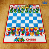 Ajedrez Super Mario Bross Lujo Chess Grande Coleccion
