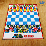 Ajedrez Super Mario Bross Lujo Chess Grande Coleccion