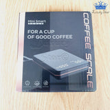 Gramera Digital Tactil Café Usb-c Con Temporizador Y Tapete Negro 2 Kg