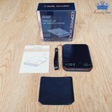 Gramera Digital Tactil Café Usb-c Con Temporizador Y Tapete Negro 2 Kg