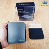 Gramera Digital Tactil Café Usb-c Con Temporizador Y Tapete Negro 2 Kg