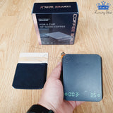 Gramera Digital Tactil Café Usb-c Con Temporizador Y Tapete Negro 2 Kg