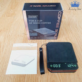 Gramera Digital Tactil Café Usb-c Con Temporizador Y Tapete Negro 2 Kg