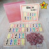 Juego De Mesa Siete 7 Loco Madera Azar Familia Amigos