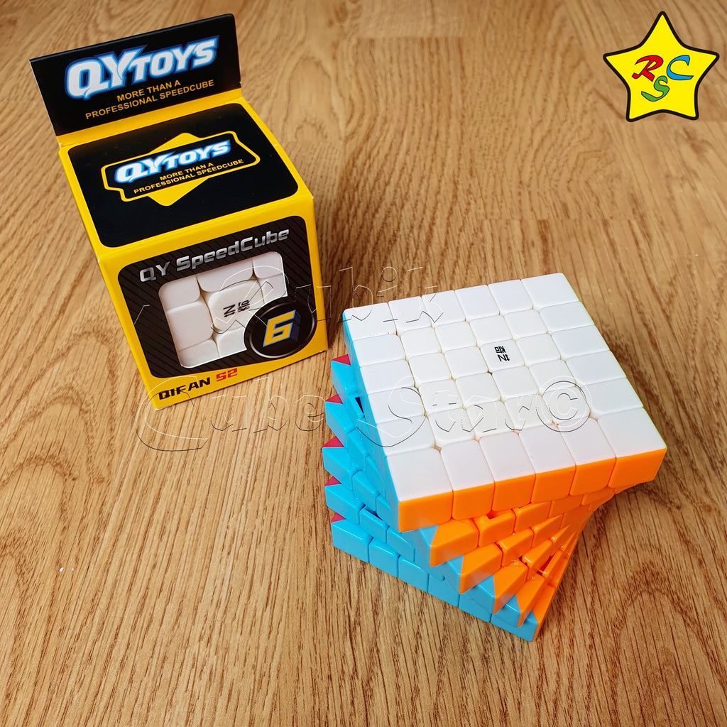 QY Qifan S2 Speed Cube 6x6 – Stickerless, Matte, 65mm – Puzzle Professionnel Pour Enfants Et Adultes