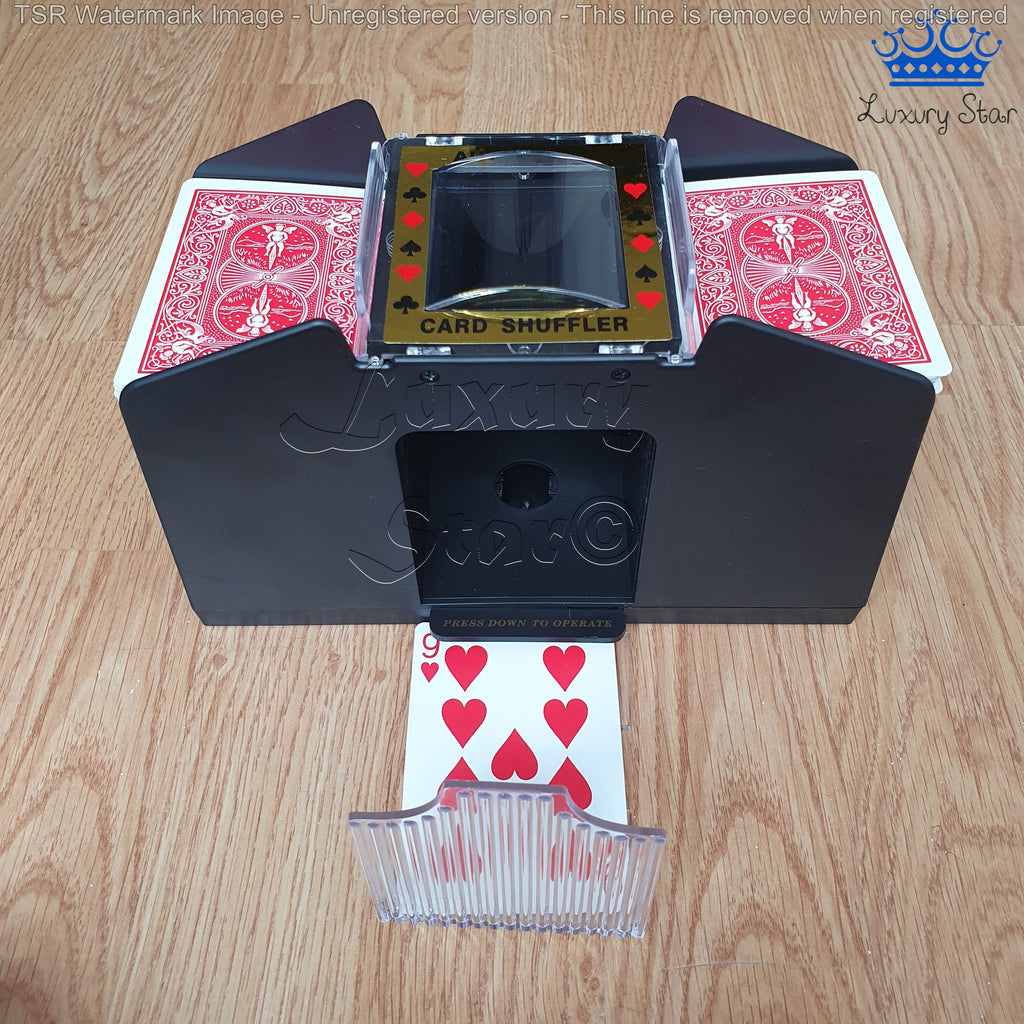 Máquina Barajadora Manual De Cartas | Sin Pilas Y Silenciosa | Para Blackjack, Póker Y Magia