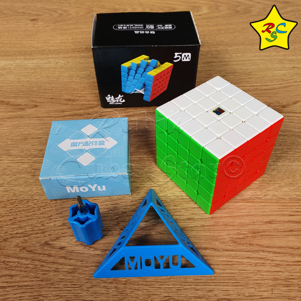 MoYu Meilong M 5x5 – Cube Magique 5x5x5 – Lisse Et Réglable – Avec Sac Et Trépied – Débutant Comme Pro