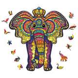 Rompecabezas Animales Figuras Madera Siluetas Formas Colores