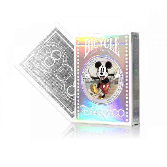 Bicycle Poker Disney 100 Años Mickey Mouse Baraja Metalizada