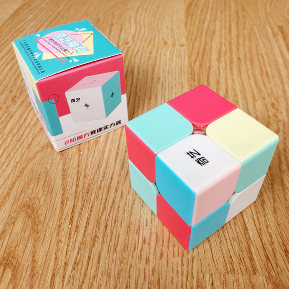Cubo Qiyi Qidi 2x2 Neon Pastel Speedcub Stickerless Macaron