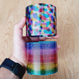 Aro Magico Resorte Espiral 6cm Rainbow Antiestres Multicolor