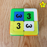 Yuxin 2x2 Digital Puzzle Cubo Magnetico Deslizar 2d