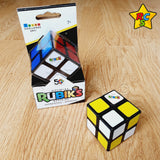 Cubo Rubik 2x2 Aprendiz Rubiks Bicolor Blanco Amarillo Negro