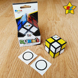 Cubo Rubik 2x2 Aprendiz Rubiks Bicolor Blanco Amarillo Negro