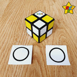 Cubo Rubik 2x2 Aprendiz Rubiks Bicolor Blanco Amarillo Negro