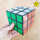 Cubo 3x3 Grande Magic Cube 10 Cm Gigante Negro Pintado