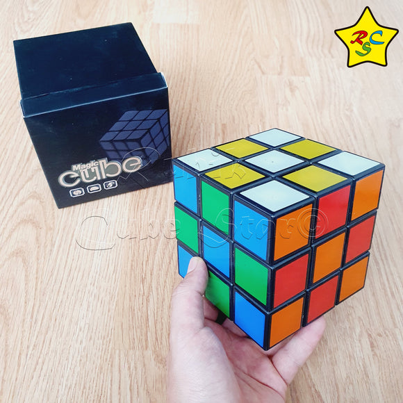 Cubo 3x3 Grande Magic Cube 10 Cm Gigante Negro Pintado