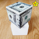 Cubo 3x3 Billete Dolar Impreso Franklin 100 Dolares