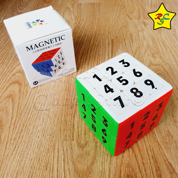 3x3 Digital Puzzle Cubo Deslizar Magnetico Yuxin