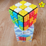Cubo Fichas 3x3 Fanxin Original Encajar Piezas Armar