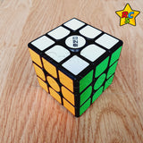 Cubo 3x3 M Pro Qiyi Fluorescente Neon Alumbra Oscuridad Lujo Fondo Negro Con Pegatinas