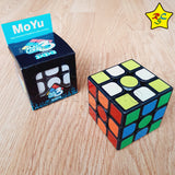 Meilong 3x3 Moyu Negro Sticker Cubo Speedcube Clasico