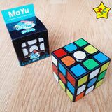 Meilong 3x3 Moyu Negro Sticker Cubo Speedcube Clasico