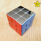3x3 Metalizado Cubo Shengshou Metalico Speed + Base