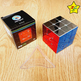 3x3 Metalizado Cubo Shengshou Metalico Speed + Base