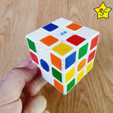 Cubo 3x3 Qiyi Sail W Blanco Pintado Económico Speed