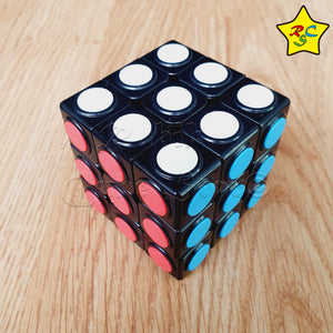 Cubo 3x3 Fanxin Semáforo Negro Circulos Tiled Speed