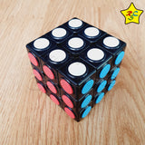 Cubo 3x3 Fanxin Semáforo Negro Circulos Tiled Speed