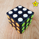 Cubo 3x3 Fanxin Semáforo Negro Circulos Tiled Speed