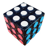 Cubo 3x3 Fanxin Semáforo Negro Circulos Tiled Speed