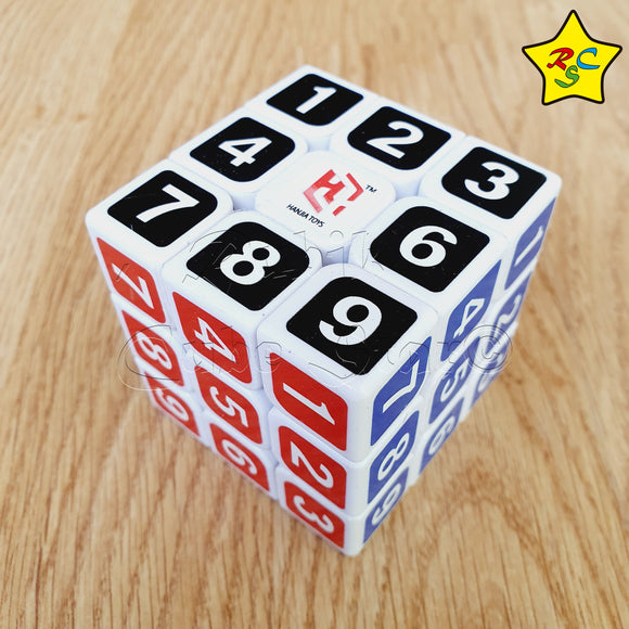 Cubo 3x3 Sudoku Numeros Blanco Pintado Economico