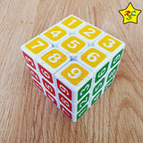 Cubo 3x3 Sudoku Numeros Blanco Pintado Economico