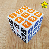 Cubo 3x3 Sudoku Numeros Blanco Pintado Economico
