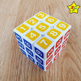 Cubo 3x3 Sudoku Numeros Blanco Pintado Economico