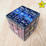 Cubo 3x3 Tabla Periodica Elementos Quimicos Oscuro