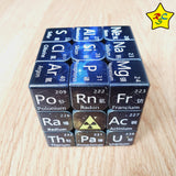 Cubo 3x3 Tabla Periodica Elementos Quimicos Oscuro