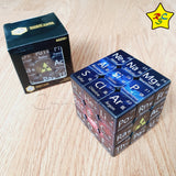 Cubo 3x3 Tabla Periodica Elementos Quimicos Oscuro