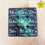 Cubo 3x3 Tabla Periodica Elementos Quimicos Oscuro