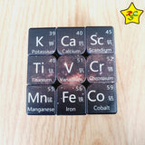 Cubo 3x3 Tabla Periodica Elementos Quimicos Oscuro