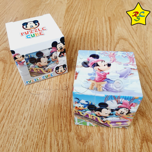 Cubo 3x3 Mickey Mouse Figuras Impreso Raton Animado