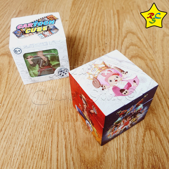 Cubo 3x3 Figuras One Piece Impreso Anime Accion Speed