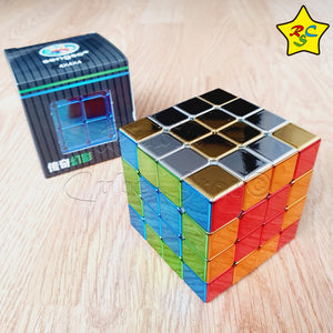 4x4 Metalizado Cubo Shengshou Metalico Speed Brillante