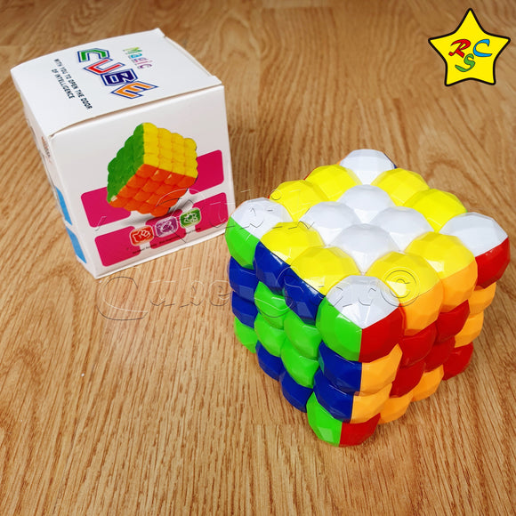 Cubo 4x4 Esferas Pixelado Stickerless Magic Cube Pepas