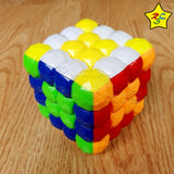 Cubo 4x4 Esferas Pixelado Stickerless Magic Cube Pepas