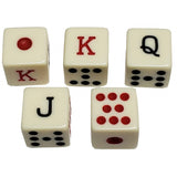 Dados Poker Profesionales Fournier Estuche X 5 Juego Mesa