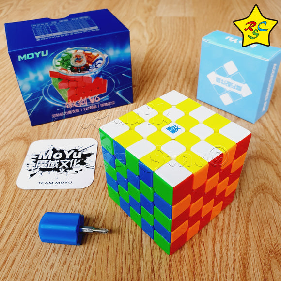 5x5 Aochuang V6 Dual Track Magnetico Moyu Cubo Speed